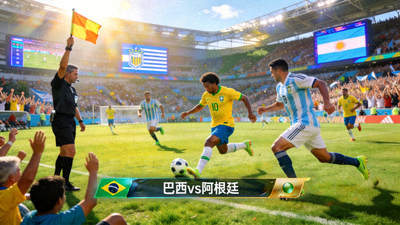 世界杯比赛直播画面预览：巴西对阵阿根廷的激烈比赛现场